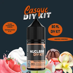 Nuclear Kimya Casque 30 60 100 ml Dıy Kit Çilek Dondurma Gıda Aroması 6 ml (Aroma Içerir )