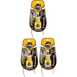 Odunsu - 3'lü Aynaya Asmalı Ipli Aromalı Dekoratif Araç Parfümü