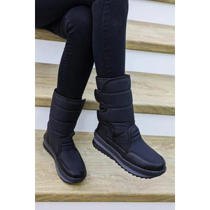 Lady Classy Kadın Günlük Siyahı Kaymaz Taban Kar Botu