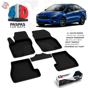 S-Dizayn FORD Focus 3 4D Havuzlu Paspas A+Kalite