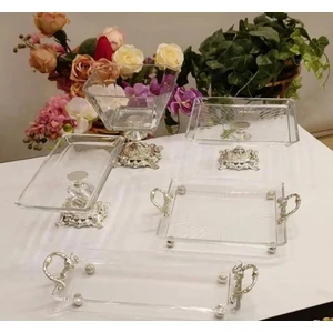 Zen Home Avangard Özel Tasarım Gümüş Döküm Ayak 5 Adet Sunumluktan Oluşan Muhteşem Set