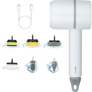 Sweet Rui Mutfak Malzemeleri Şarj Edilebilir Otomatik Temizleme Fırçası Araba Tuvalet Lavabo Küvet Temizleme Fırçası 1200 Mah (Yurt Dışından)
