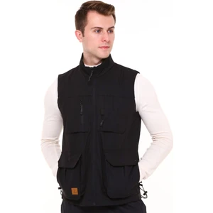 Çok Cepli Avcı Kampçı Outdoor Yelek Rio Model Siyah Erkek