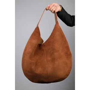 Puja Taba Cilt Taba Süet Kadın Omuz Çantası