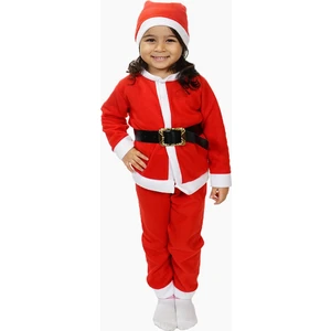 Erkek Çocuk Noel Kostümü Yılbaşı Kostümü Noelbaba