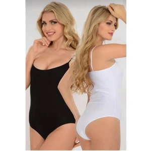 Seher Yıldızı 0066 Bayan Karışık Renkli Ip Askılı Çıtçıtlı Body 4 Adet