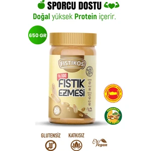 %100 Şekersiz Yer Fıstığı Ezmesi 650 G