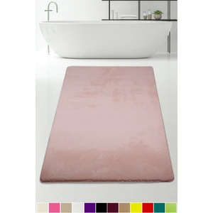 Bonny Home Elite Pudra 80X150 cm Peluş Banyo Paspası Kaymaz Tabanlı Pufidik Banyo Halısı