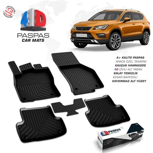 Seat Ateca 4D Havuzlu Paspas 2016-2020 A+ Kalite