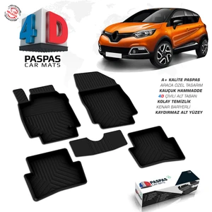 Renault Captur 4D Havuzlu Paspas 2013-2020 A+ Kalite