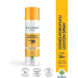 Celenes By Sweden Celenes Herbal Güneş Koruyucu Losyon Sprey 30SPF 150 ml