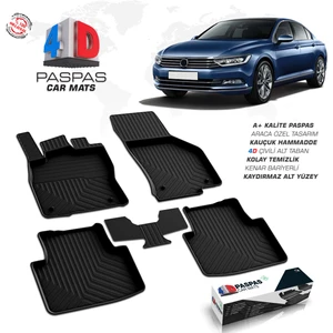 S-Dizayn VW Passat B8 4D Havuzlu Paspas 2015 ve Üzeri A+Kalite