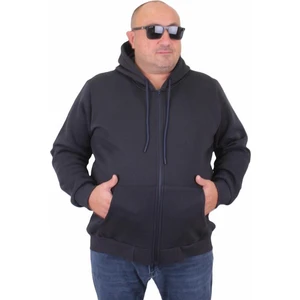 Büyük Beden Unisex Kapüşonlu 3ip Sweat 11701 Lacıvert