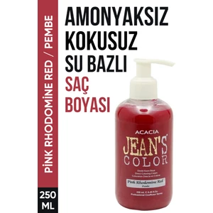 Jean'S Color Jean’S Color Pembe Renkli Saç Boyası 250 Ml Su Bazlı Pink Rhodomine Red Hair Dye