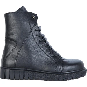 Castle Black 68324-2 Siyah %100 Deri Kadın Düz Bot