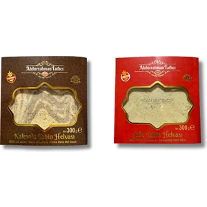 Abdurrahman Tatlıcı Sade Tahin Helvası & Kakaolu Tahin Helvası 300 gr