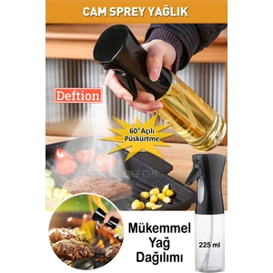 Mükemmel Yağ Dağılımı Cam Sprey Şişe Yağdanlık Airfryer Püskürtmeli Yağlık Yağ Fısfısı Püskürtücü