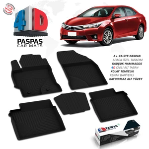 S-Dizayn Toyota Corolla 4D Havuzlu Paspas 2013 ve Üzeri A+Kalite