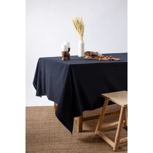 Premium | Keten Siyah Masa Örtüsü 100 x 100 cm