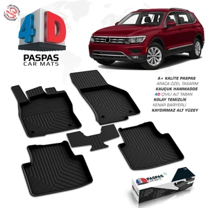 S-Dizayn VW Tiguan 4D Havuzlu Paspas 2016 ve Üzeri A+Kalite
