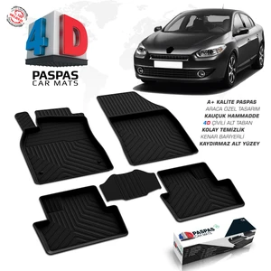 S-Dizayn Renault Fluence 4D Havuzlu Paspas 2010 ve Üzeri A+Kalite