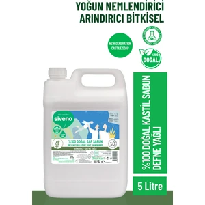%100 Doğal Sıvı Kastil Sabun Defne Yağlı Arındırıcı Nemlendirici Bitkisel Vegan 5000 ml