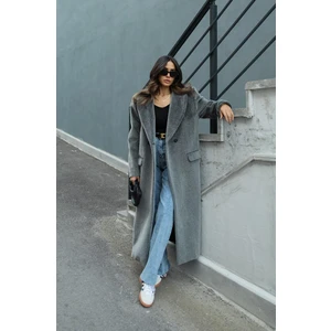 Gri Goddy Özel Dokulu Kaban