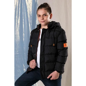 Pina Kids Designed Kapüşonlu Içi Polar Astarlı Erkek Çocuk Şişme Mont