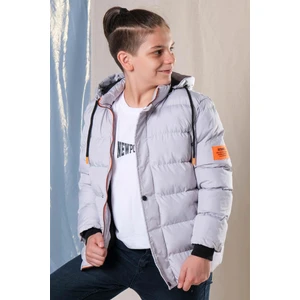 Pina Kids Designed Kapüşonlu Içi Polar Astarlı Erkek Çocuk Şişme Mont