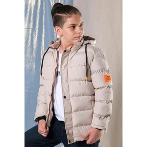 Pina Kids Designed Kapüşonlu Içi Polar Astarlı Erkek Çocuk Şişme Mont