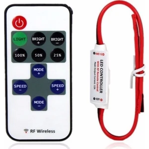 Ir Uzaktan Kumandalı Şerit LED Dimmer LED Işık Kontrolü 12V/24