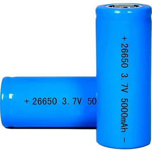 26650 3.7V 5000 Mah Lithium Li-Ion Şarjlı Pil  2 Adet