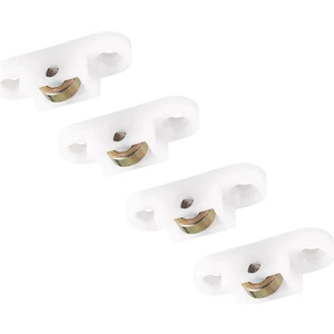 4 Adet Kapı Pencere Dolabı Tek Sürgülü Metal Makaralı Tekerlek 8mm Dmr. (Yurt Dışından)