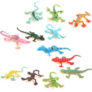 Gecko Küçük Plastik Kertenkele Simülasyon Gerçeklik Dekorasyon Çocuk Oyuncakları 12 Adet (Yurt Dışından)