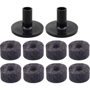 Adet Zil Standı 25MM Keçe Yıkayıcı + 2 Adet Zil Kollu Raf Bateri Seti Için Yedek (Yurt Dışından)