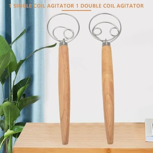 Danimarka Hamur Çırpma El Mikseri, 2 Adet Paslanmaz Çelik Hamur Karıştırıcı, Pizza Hamuru, Ekşi Mayalı Ekmek, Vb Için 2 Hamur Kazıyıcı ile (Yurt Dışından)