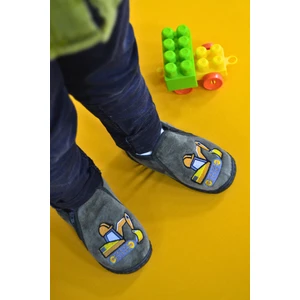 First Step Kepçe Nakışlı Yeşil Erkek Çocuk Fermuarlı PANDUF-F-735