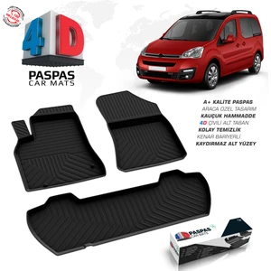 Citroen Berlingo 4D Havuzlu Paspas 2008-2018 110 HP A+Kalite