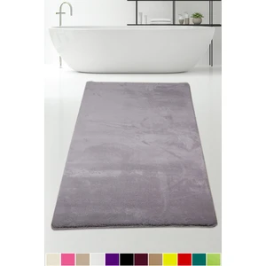 Bonny Home Elite Gri 100X150 cm Peluş Banyo Paspası Kaymaz Tabanlı Pufidik Banyo Halısı Büyük Ebat