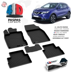 S-Dizayn NISSAN Qashqai 2 4D Havuzlu Paspas A+Kalite 2014 ve Üzeri
