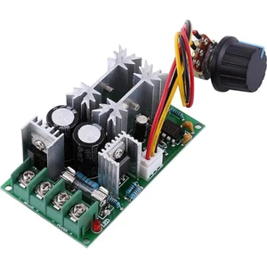 TLS Robotik 20A Dc 10-60V Pwm Motor Hız Kontrol Anahtarı Yüksek Güç Hız Kartı Sürücü Modülü Ayarlanabilir