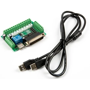 Mach3 5 Eksenli CNC Step Motor Sürücü Kartı (USB Kablo Dahil)