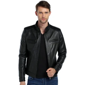 Erkek Hakiki Deri Mont