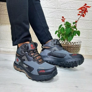 Burk Gri-Siyah Waterproof Outdor Erkek Bot