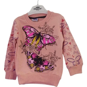 Src Kelebek Desenli Kız Çocuk Sweat