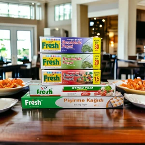 Sa Fresh Buzdolabı Poşeti, Gıda Streci, Pişirme Kağıdı 5'li Mutfak Sarf Malzemeleri Seti