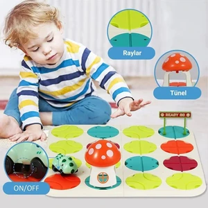 Hestinya Toys Dinozor Serisi Mantıksal Yol Yapım Oyunu Eğitici Oyuncak Zeka Geliştirme Stem Puzzle Kodlama Eğitimi