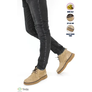 Erkek Iç Dış Deri Süet Bağcıklı Bot ER23/BT899