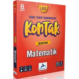 Paraf Yayınları 8. Sınıf LGS Matematik Kontak Konu Takip Denemeleri Paraf Yayınları