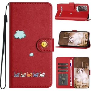 Yihang Boutique Samsung Galaxy Note 20 Ultra Kart Tutuculu Deri Manyetik Folyo Kapak, Kickstand - Tpu Darbeye Dayanıklı Dayanıklı Koruyucu Telefon Kılıfı (Yurt Dışından)